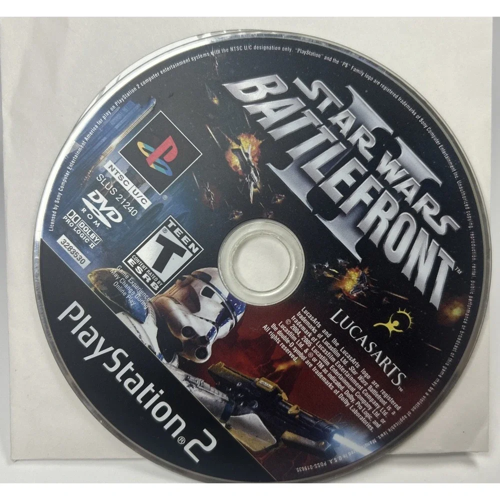 Star Wars Battlefront II 2005 Black Label for PlayStation 2 PS2 Disc Only